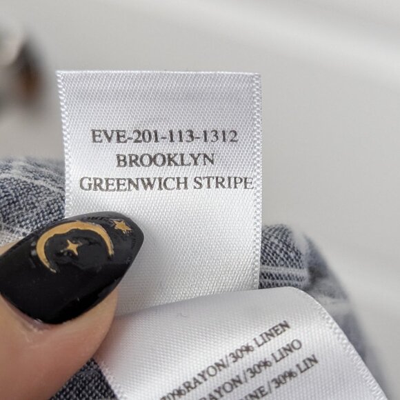 Rails | Gray White Striped Sleeveless Linen Jumpsuit Size Small - Picture 9 of 10